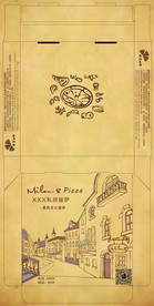 披萨盒 西餐 美食 披萨