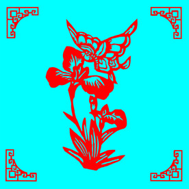 蝶恋花剪纸