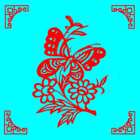 蝶恋花剪纸