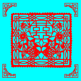 双喜剪纸