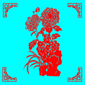 菊花剪纸