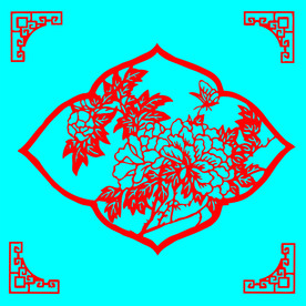 蝶恋花剪纸