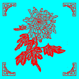 菊花剪纸