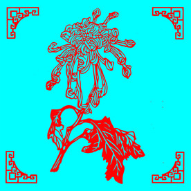 菊花剪纸