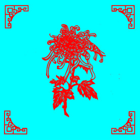 菊花剪纸