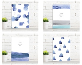 那抹靓蓝 本子 封面设计