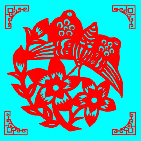 蝶恋花剪纸