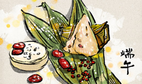 端午节粽子插画