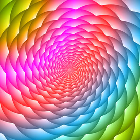 创意质感立体旋转空间背景
