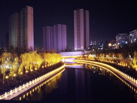 公园夜景