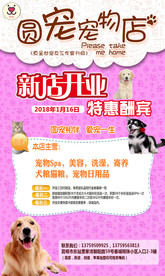 宠物店海报