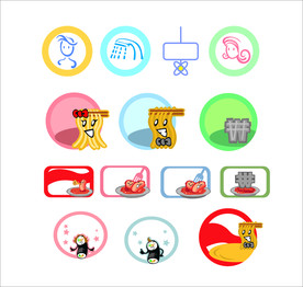 卡通动画小标