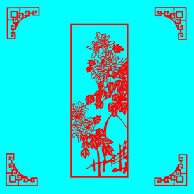 菊花剪纸
