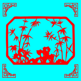 竹子剪纸