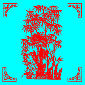 竹子剪纸
