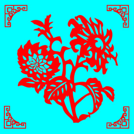 菊花剪纸