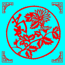 菊花剪纸