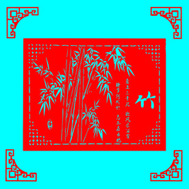 竹子剪纸