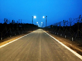 乡村街道路灯