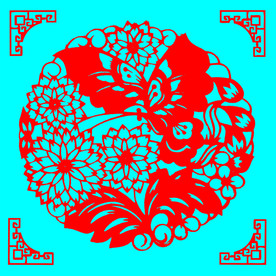 蝶恋花剪纸