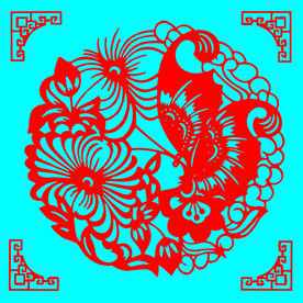 蝶恋花剪纸