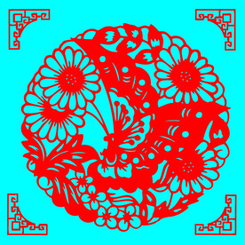 蝶恋花剪纸