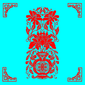 花篮剪纸