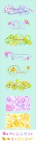 手绘花卉底纹