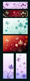 手绘花卉底纹