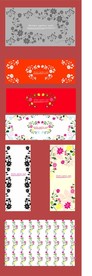 手绘花卉底纹