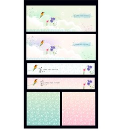手绘花卉底纹