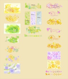 手绘花卉底纹