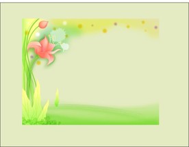 手绘花卉底纹