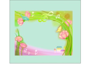 手绘花卉底纹