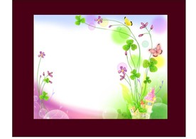 手绘花卉底纹
