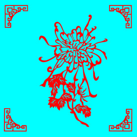 菊花剪纸