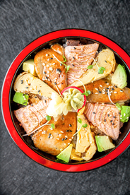 鹅肝 三文鱼 盖饭