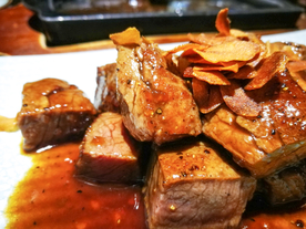 铁板 牛肉粒 传统美食