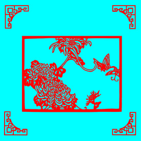 蝶恋花剪纸