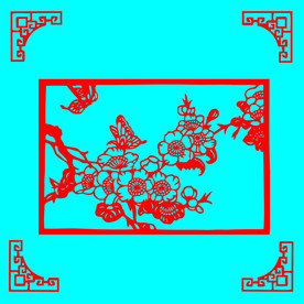 蝶恋花剪纸