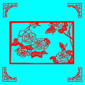 蝶恋花剪纸