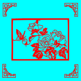 蝶恋花剪纸