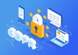 矢量软件安全防护插画设计