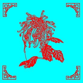 菊花剪纸