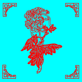 菊花剪纸