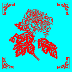 菊花剪纸