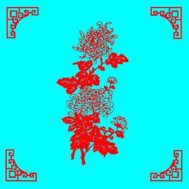 菊花剪纸