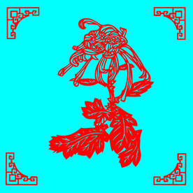 菊花剪纸