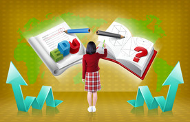 学生元素海报