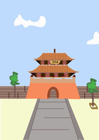 AI阁楼插画